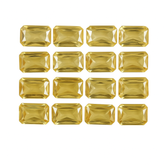 7x5 MM Lot Emerald Cut 9 Pcs Natural CERTIFIED Sapphire Champagne Loose Gemstone