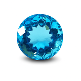 10 Carat Natural Blue Aquamarine Loose Gemstone Round Cut Ring Size CERTIFIED