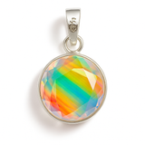 925 Starling Silver Natural Opal 21 Ct Gems CERTIFIED Oval Pendant Gift For Her