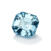 Genuine Aquamarine Gemstone , Natural Square Cut 14.35 Carat Aquamarine Blue Loose Gemstone Certified