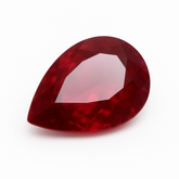 Red Ruby From Burma 7.85 Carat Red Ruby Pear Cut Rare Red Ruby Loose Gemstone Certified