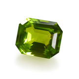 Peridot From Afghanistan 10.20 Carat Natural Green Peridot Emerald Shape Certified August Stone Green Peridot Rare Loose Gemstone For Your Positivity & Strength Best Jewelry Making Stone