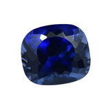 AAA+ CERTIFIED 13.20 Ct Natural Blue Tanzanite Best Loose Gemstone Cushion Cut.
