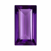 3.70 Ct Natural Purple Tanzanite Flawless Baguette Cut CERTIFIED Loose Gemstone