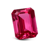 CERTIFIED 7.10 Carat Pink Ruby Emerald Cut Natural Loose Gemstones Ring Size