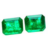 Natural Green Emerald 16 Ct Certified Loose Gemstone Emerald Cut
