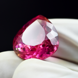18.15 carat Pan Pear-cut bi-color sapphire, a natural certified loose gemstone.