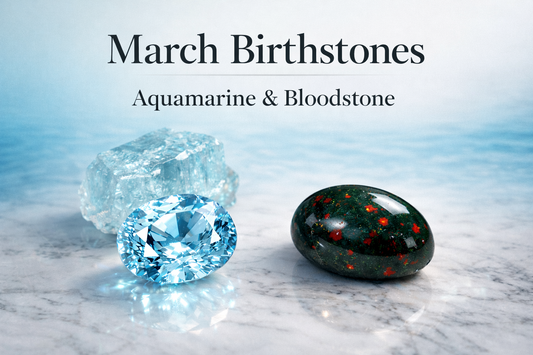 Aquamarine and Bloodstone: March Birthstone Bonanza