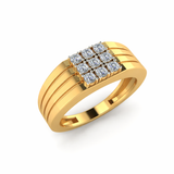 The Masterclass Men’s Moissanite Ring (18K Gold)