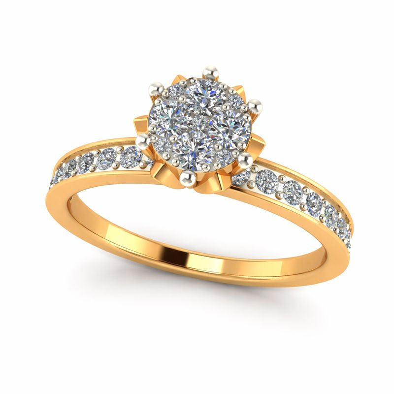 The Radiance Halo Engagement Ring