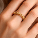 18K Solid Gold Callie Lattice Ring