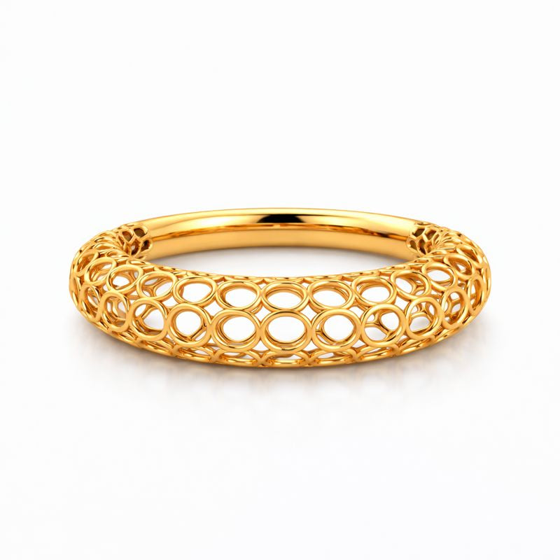 18K Solid Gold Callie Lattice Ring