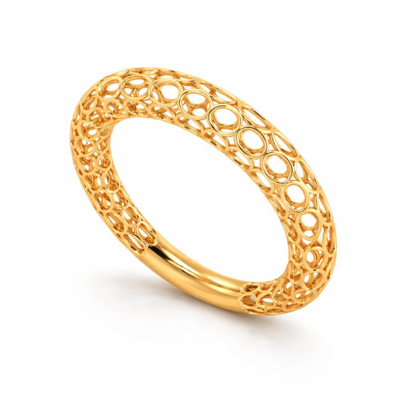 18K Solid Gold Callie Lattice Ring