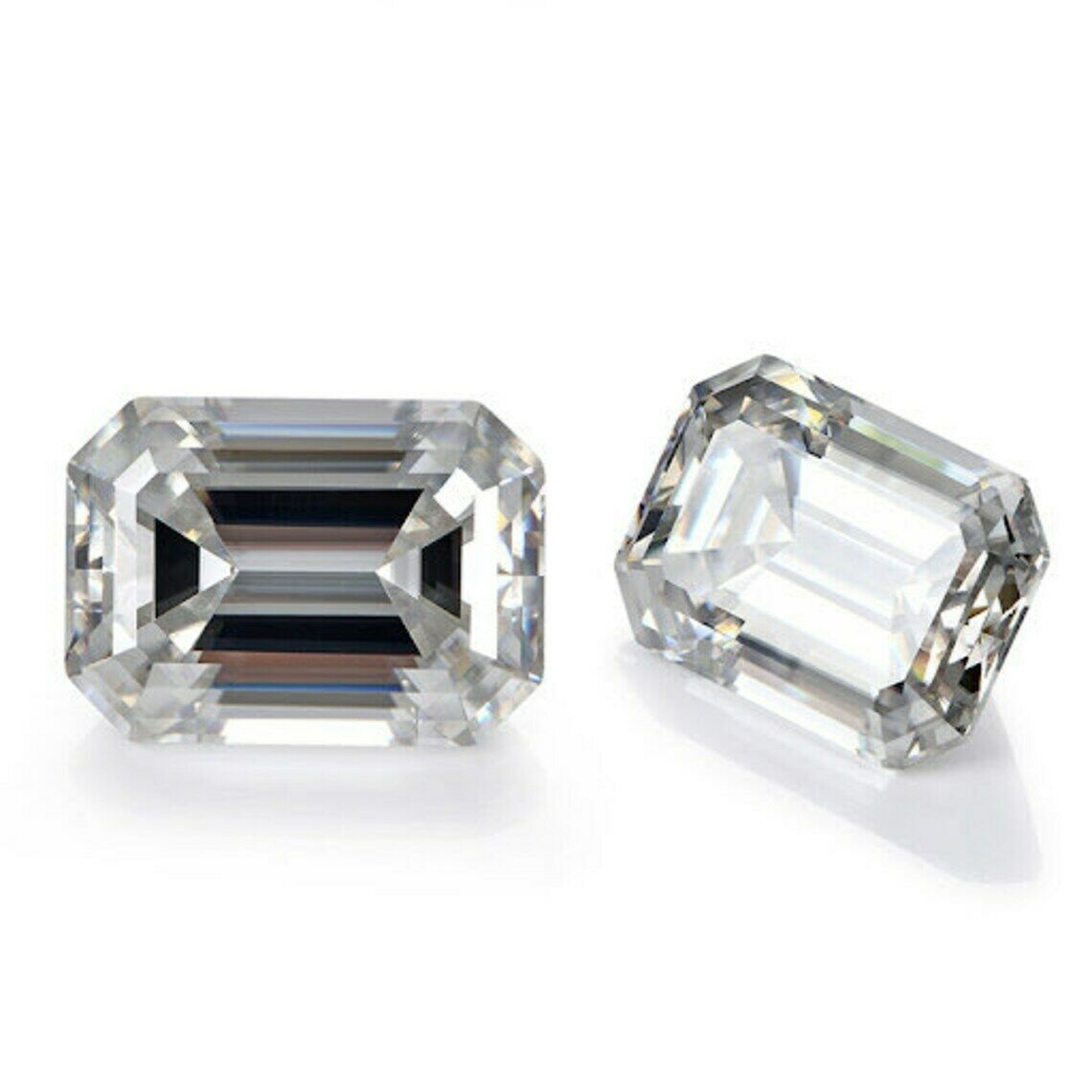 2 Ct Synthetic Moissanite Loose Diamonds GRA Certify D Color VVS1 7x5 MM Pair's