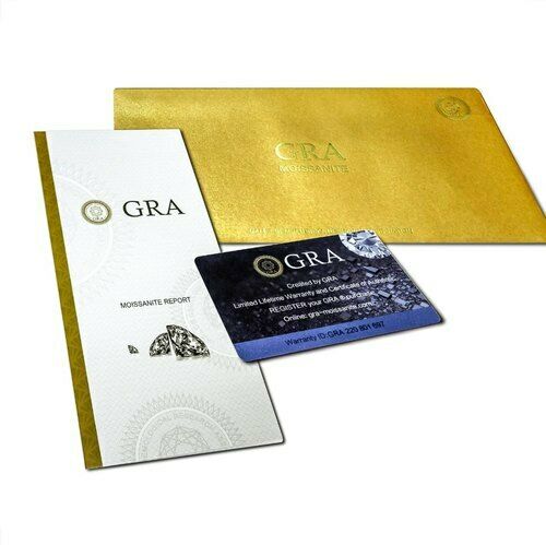 2 Ct Synthetic Moissanite Loose Diamonds GRA Certify D Color VVS1 7x5 MM Pair's