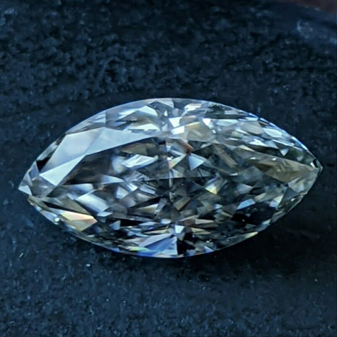 Synthetic Moissanite Loose Diamond Marquise Shape 1.98 Ct VVS1 GIR CERTIFIED
