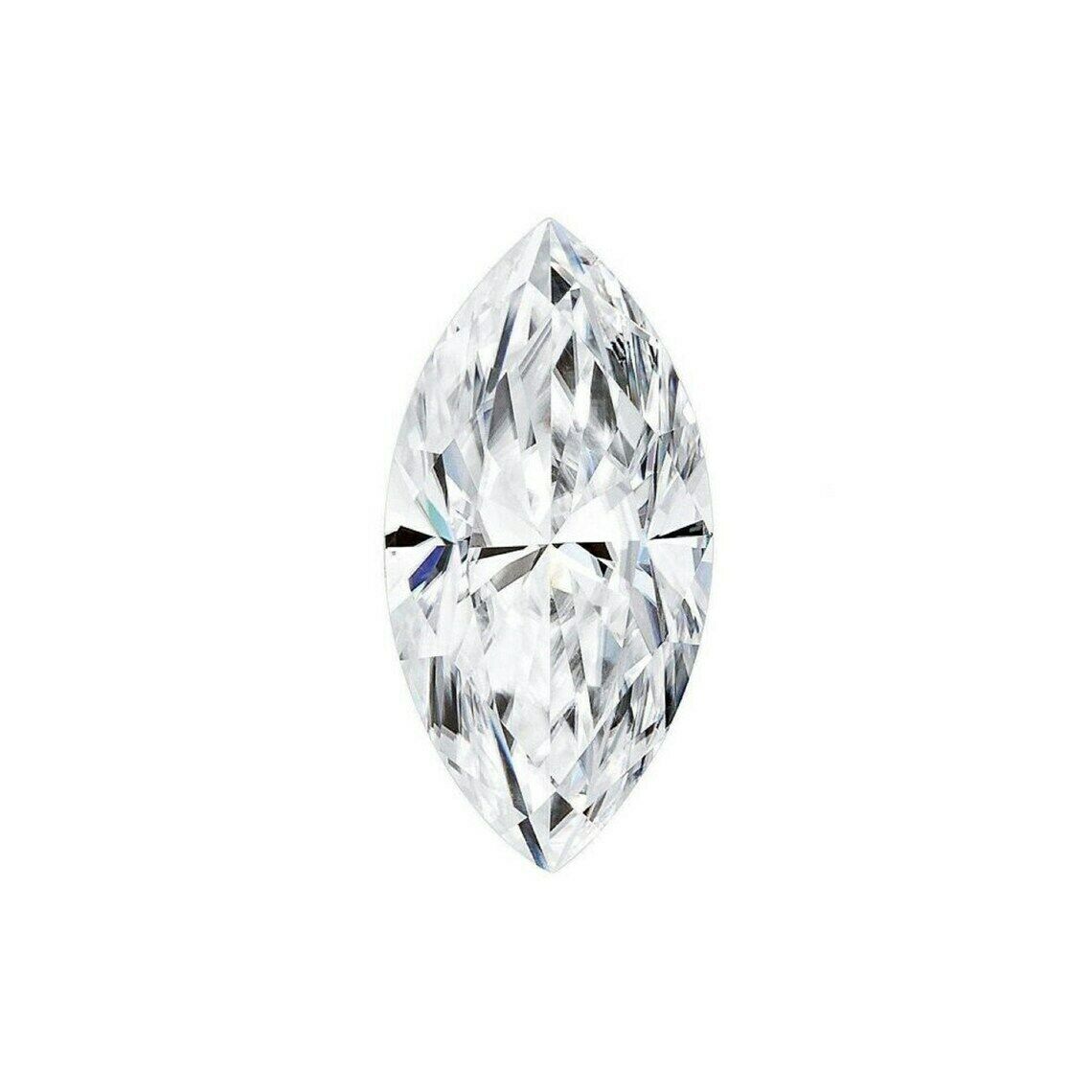 Synthetic Moissanite Loose Diamond Marquise Shape 1.98 Ct VVS1 GIR CERTIFIED