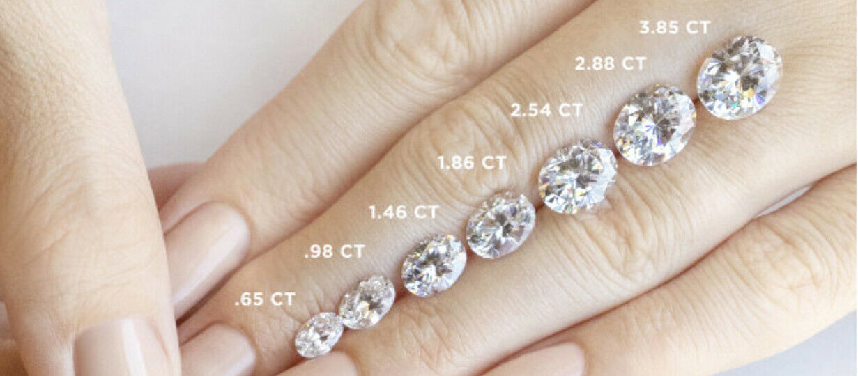 Synthetic Moissanite Loose Diamond Oval Shape 3.74 Ct GIR Certified