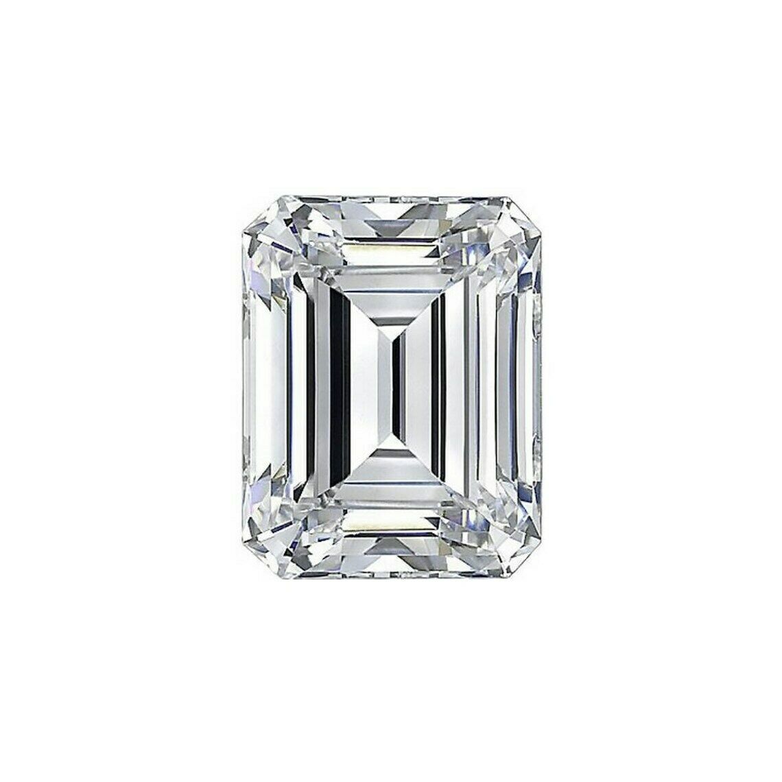 Synthetic Moissanite Loose Diamonds 2.43 Ct Radiant GIR Certfied