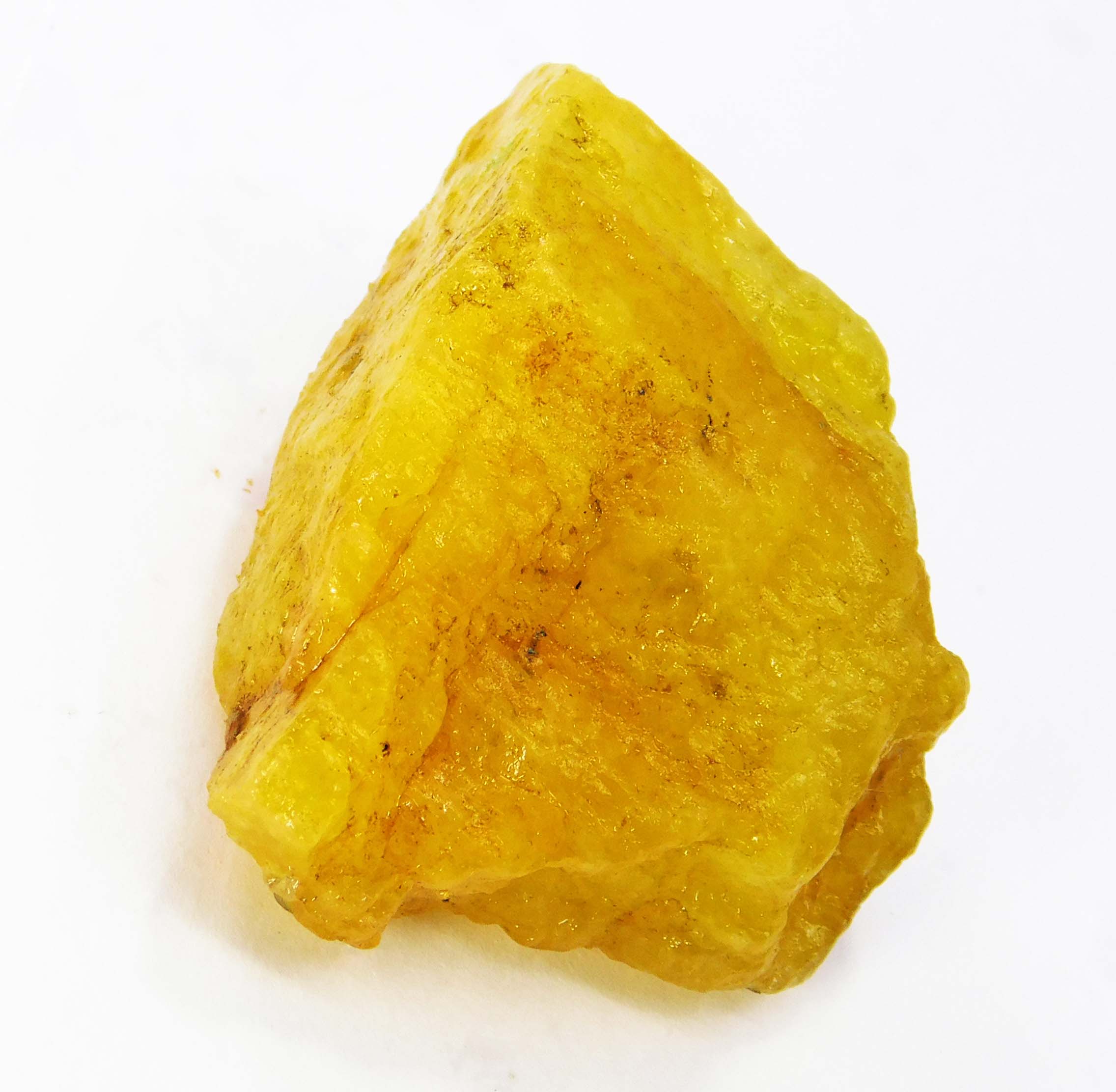 Natural Rough Raw 124.56 Carat Sapphire Yellow Loose Gemstone Certified Excellent Quality Of Rough With Excellent Shipping Service Best Use For Making Jewelry