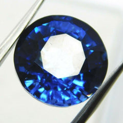 Blue Tanzanite Stone Natural Dark Blue Tanzanite 8.00 Ct CERTIFIED Round Cut Loose Gemstone AAA+ Dark Tanzanite