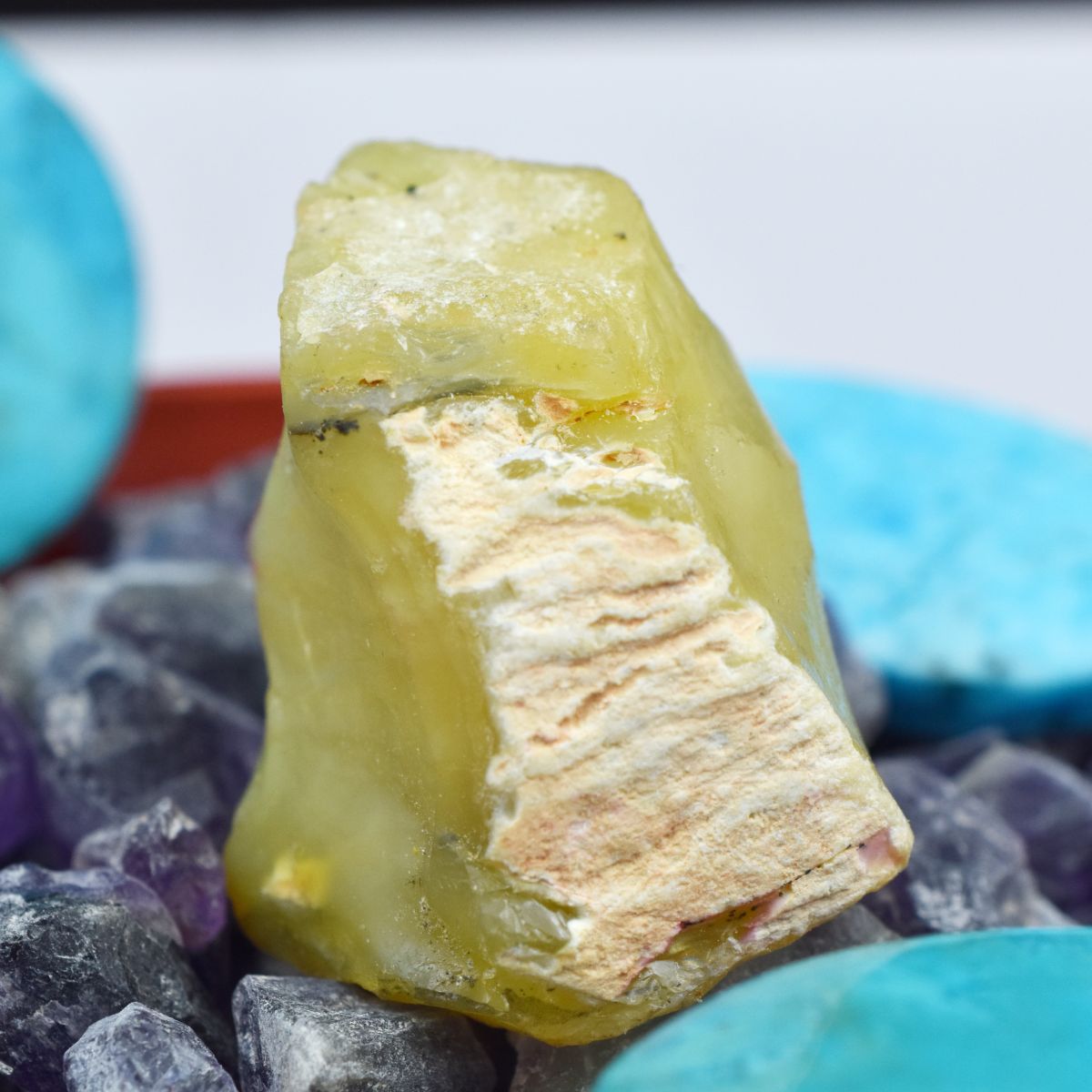 88.45 Carat NATURAL Opal ROUGH Earth Mined Yellow Gemstone CERTIFIED Huge Size