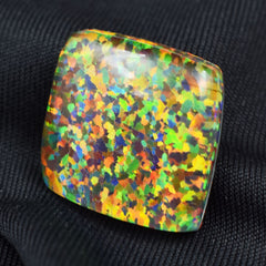 CERTIFIED Opal Cabochon Cut 15.90 Ct Natural Multi-Color Loose Gemstone