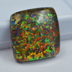 CERTIFIED Opal Cabochon Cut 15.90 Ct Natural Multi-Color Loose Gemstone