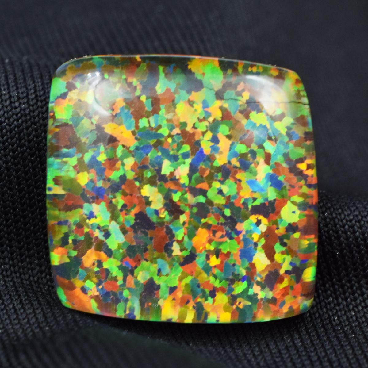 CERTIFIED Opal Cabochon Cut 15.90 Ct Natural Multi-Color Loose Gemstone