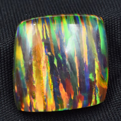 Natural CERTIFIED Opal Cabochon Cut 15.65 Ct Multi-Color Loose Gemstone