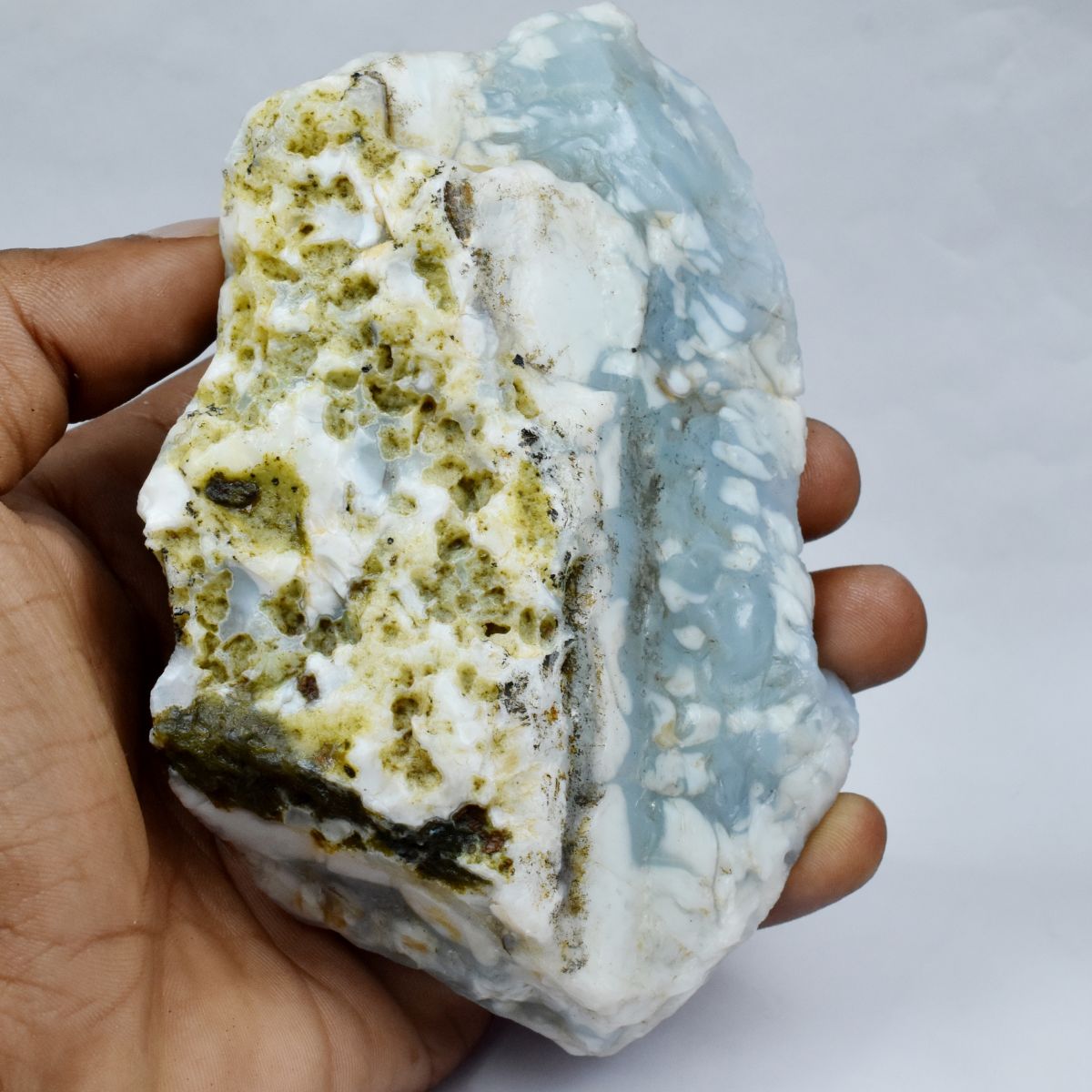 Earth Mined 2340.6 Ct Natural Raw Blue Opal ROUGH Loose Gemstone CERTIFIED