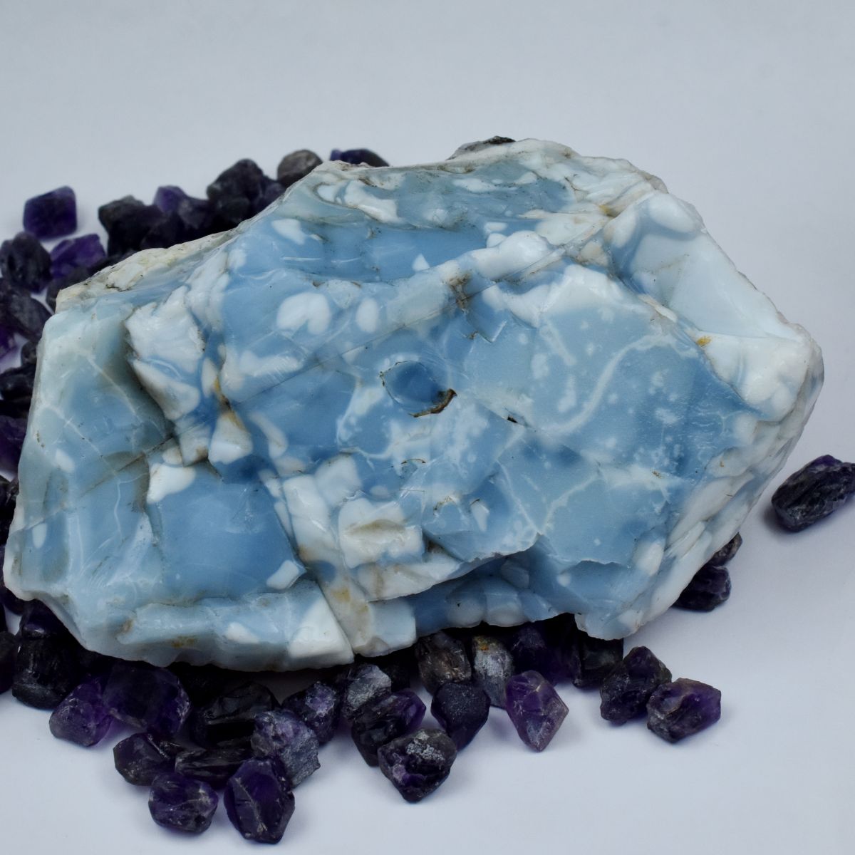 Earth Mined 2340.6 Ct Natural Raw Blue Opal ROUGH Loose Gemstone CERTIFIED