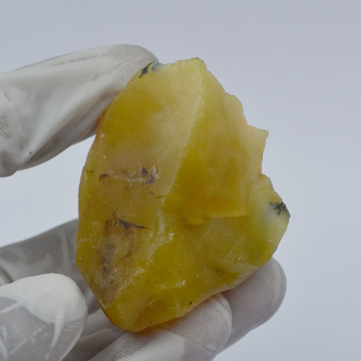 227.55 Ct Earth Mined Opal Yellow Uncut Rough CERTIFIED Loose Natural Gemstone