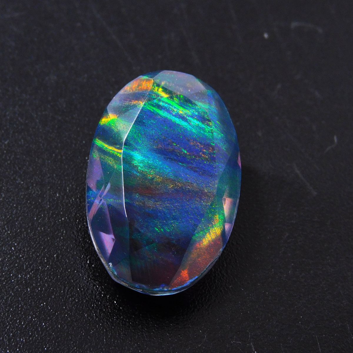 Excellent Oval Cut CERTIFIED 15.00 Ct Natural Doublet Opal  Loose Gemstone