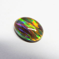 Natural Multi Color Oval Cut Boulder Opal 6.75 Carat CERTIFIED Loose Gemstone