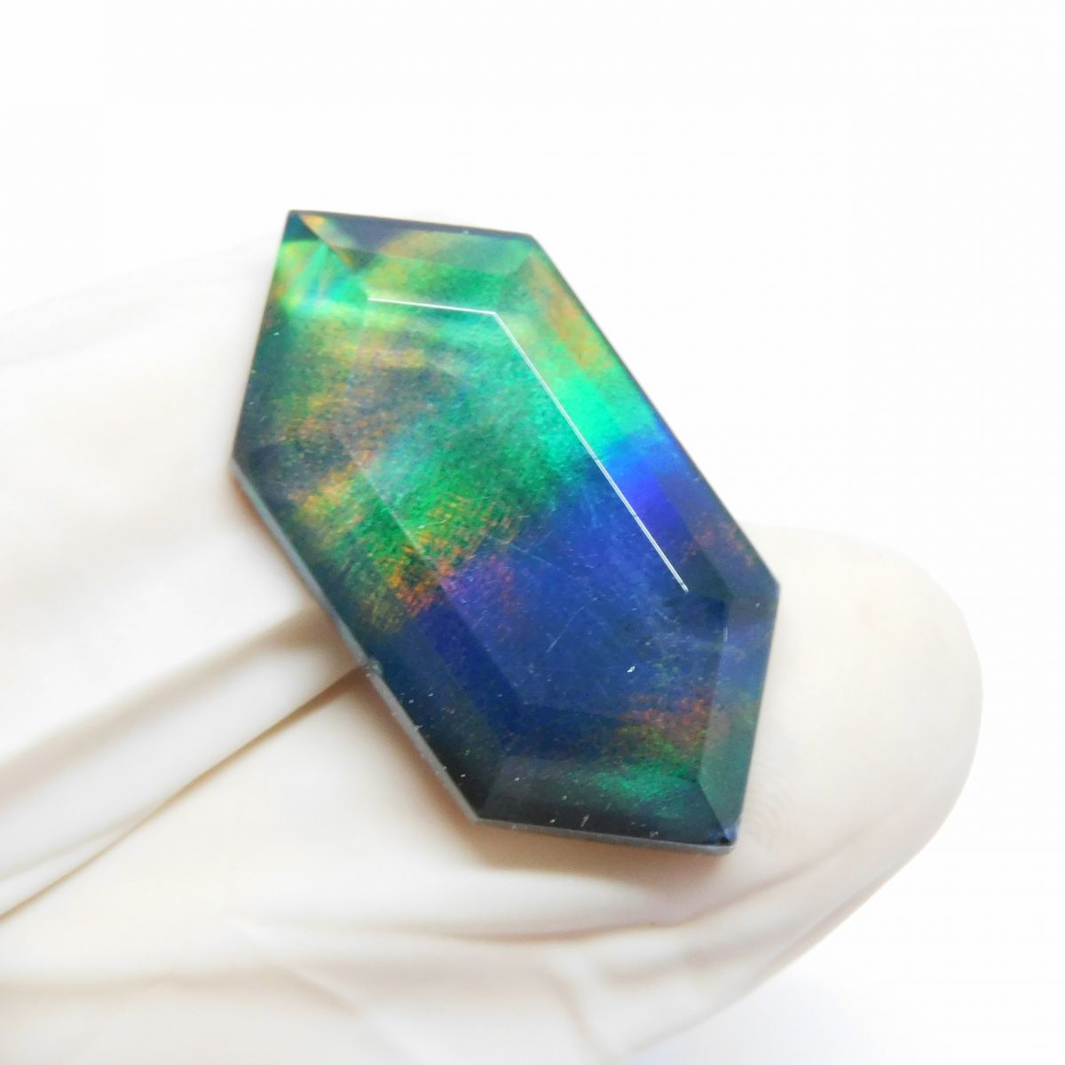 Fancy Natural Doublet Multi Color Opal 16.25 Ct Doublet Opal Gemstone CERTIFIED