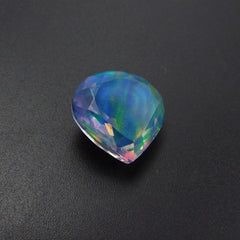 Excellent Pear Cut CERTIFIED 18.85 Ct Natural Fire OPAL Doublet Opal Gemstone