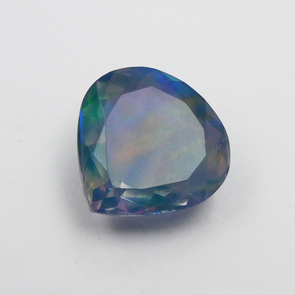 Excellent Pear Cut CERTIFIED 18.85 Ct Natural Fire OPAL Doublet Opal Gemstone