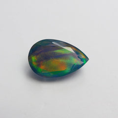 17.60 Carat Natural Fire OPAL Doublet Opal Beautiful Pear Cut CERTIFIED Gemstone