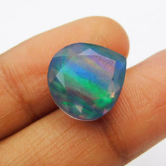 Ring Size Boulder Opal Pear Cut Fire OPAL 9.5Ct Natural Loose Gemstone CERTIFIED