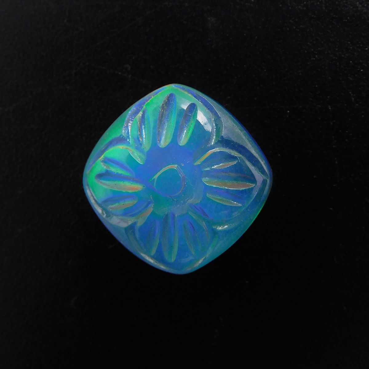 Ring Size Natural Doublet Opal CERTIFIED 8.70 Ct Square  Cushion  Cut Loose Gemstone