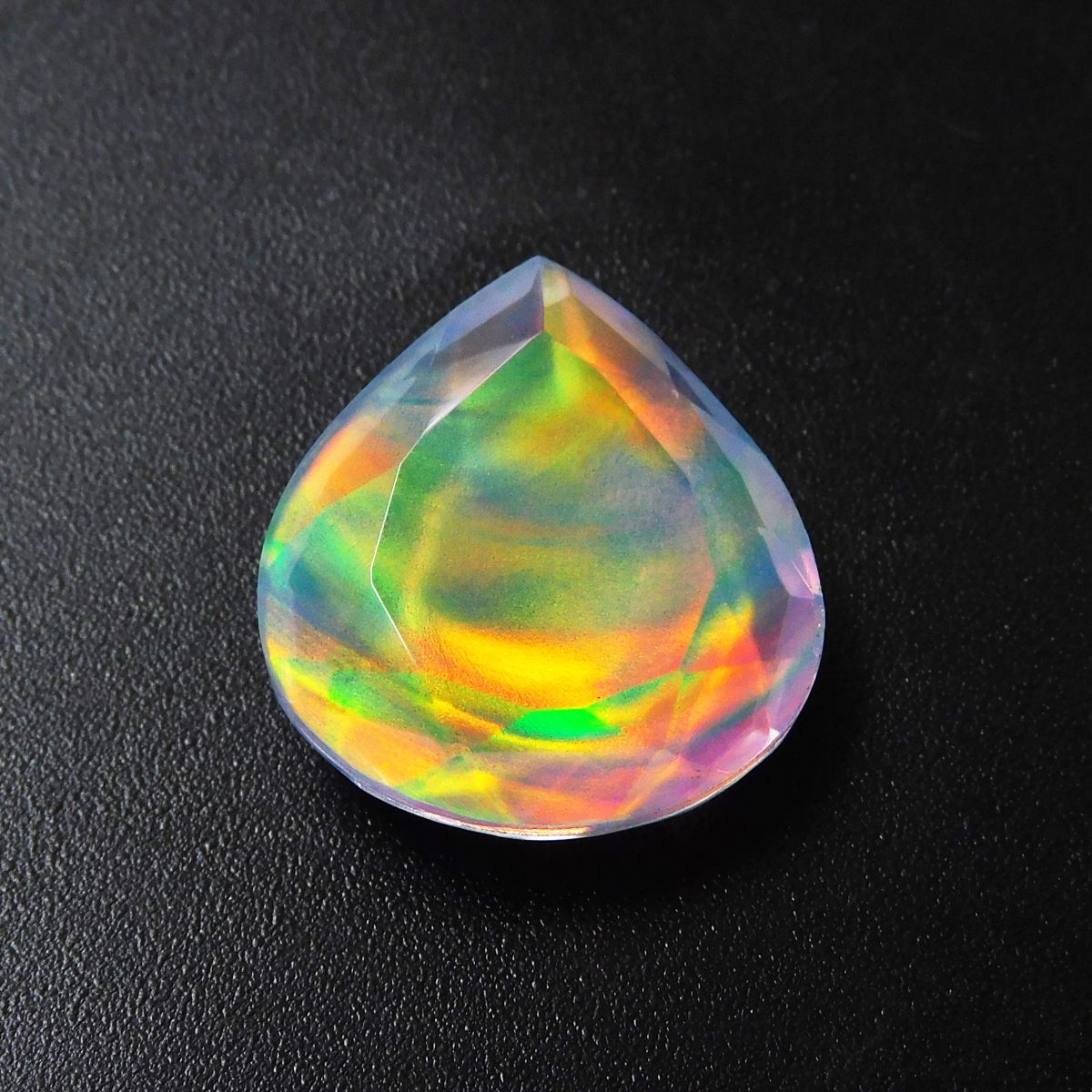 Pear Cut CERTIFIED 18.50 Carat Natural Fire OPAL Excellent Loose Gemstone