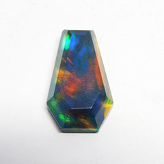 Doublet Multi Color Opal 10.80 Ct Natural Doublet Opal Gemstone CERTIFIED Fancy