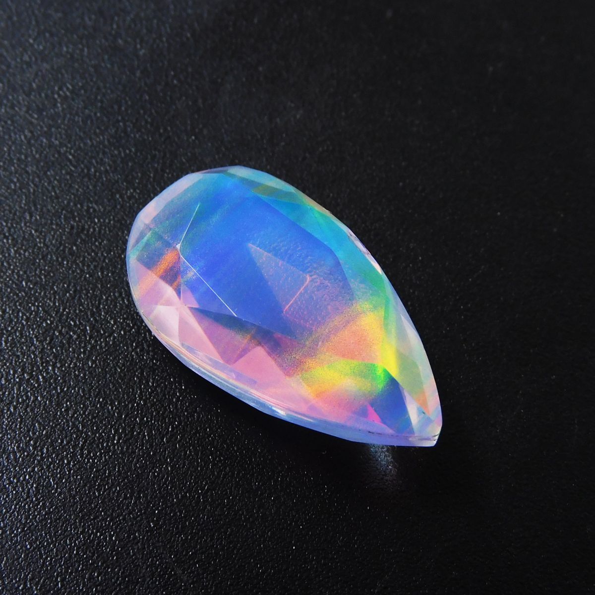 Ring Size Opal Pear Cut 13.25 Ct CERTIFIED Natural Doublet Opal Loose Gemstone