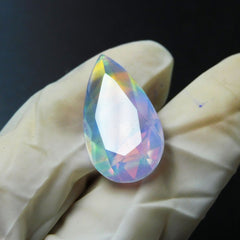 Ring Size Opal Pear Cut 13.25 Ct CERTIFIED Natural Doublet Opal Loose Gemstone