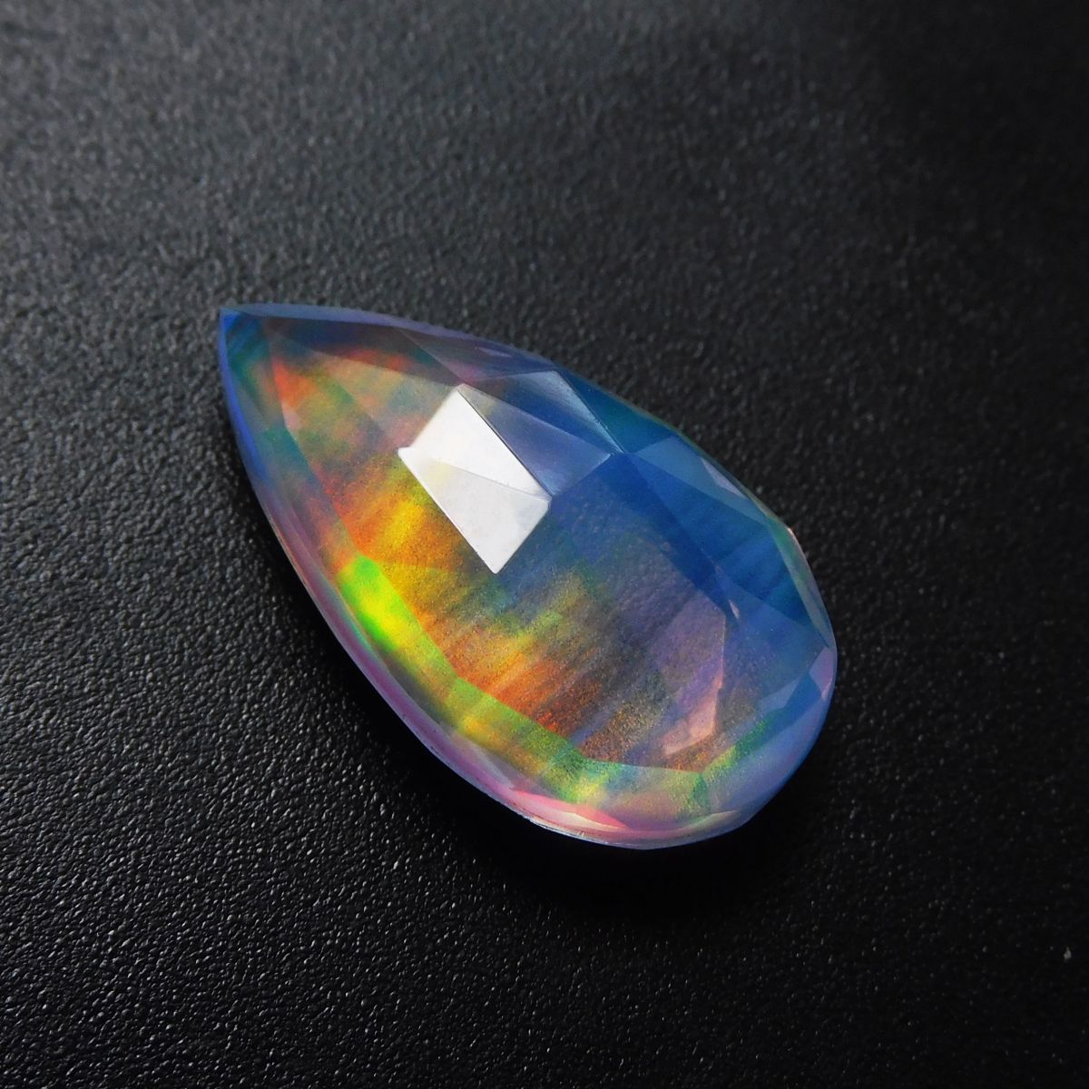 Ring Size Opal Pear Cut 13.25 Ct CERTIFIED Natural Doublet Opal Loose Gemstone