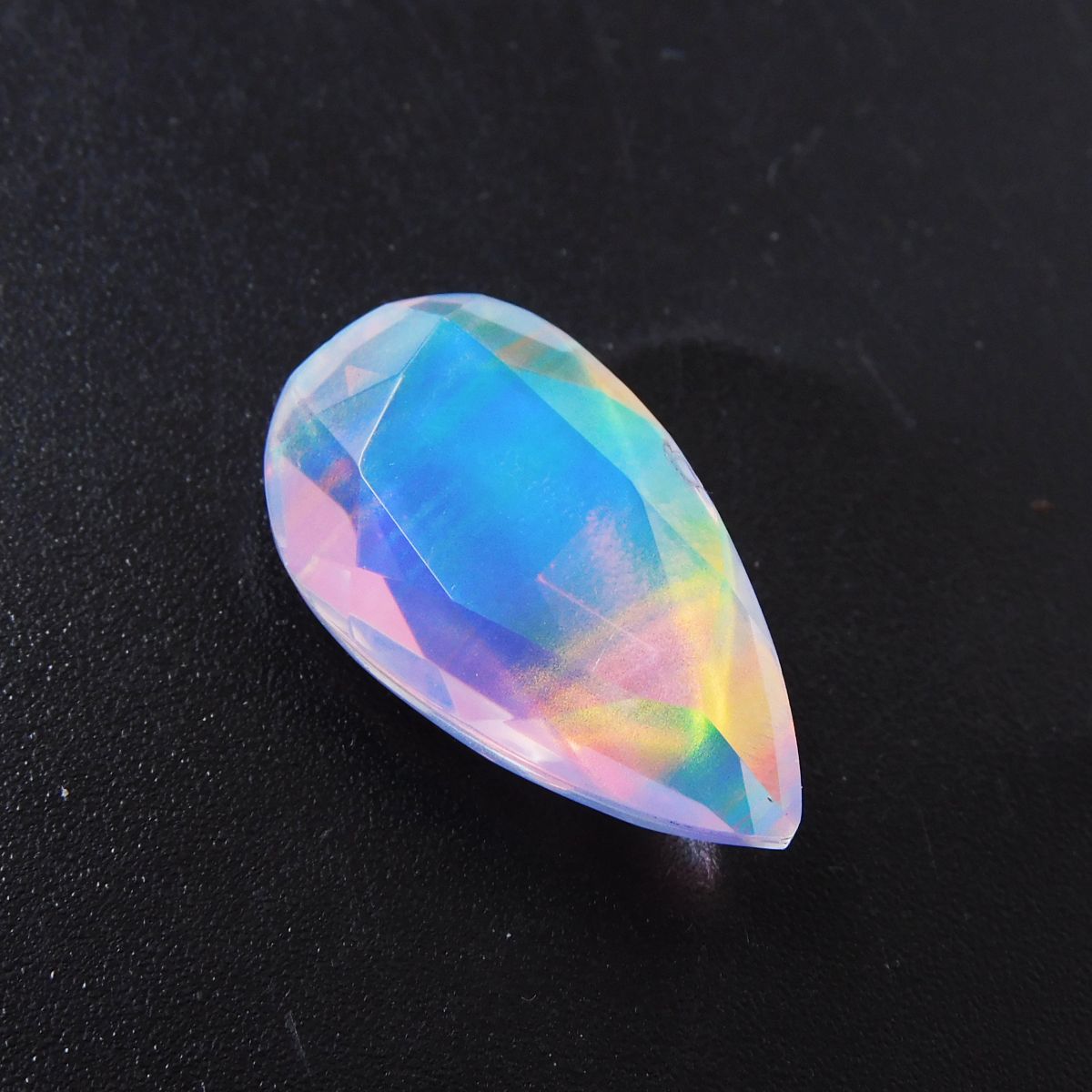 Ring Size Opal Pear Cut 13.25 Ct CERTIFIED Natural Doublet Opal Loose Gemstone