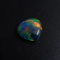 Pear Cut Natural Doublet Multi Color Opal 5.80 Ct Loose Gemstone CERTIFIED
