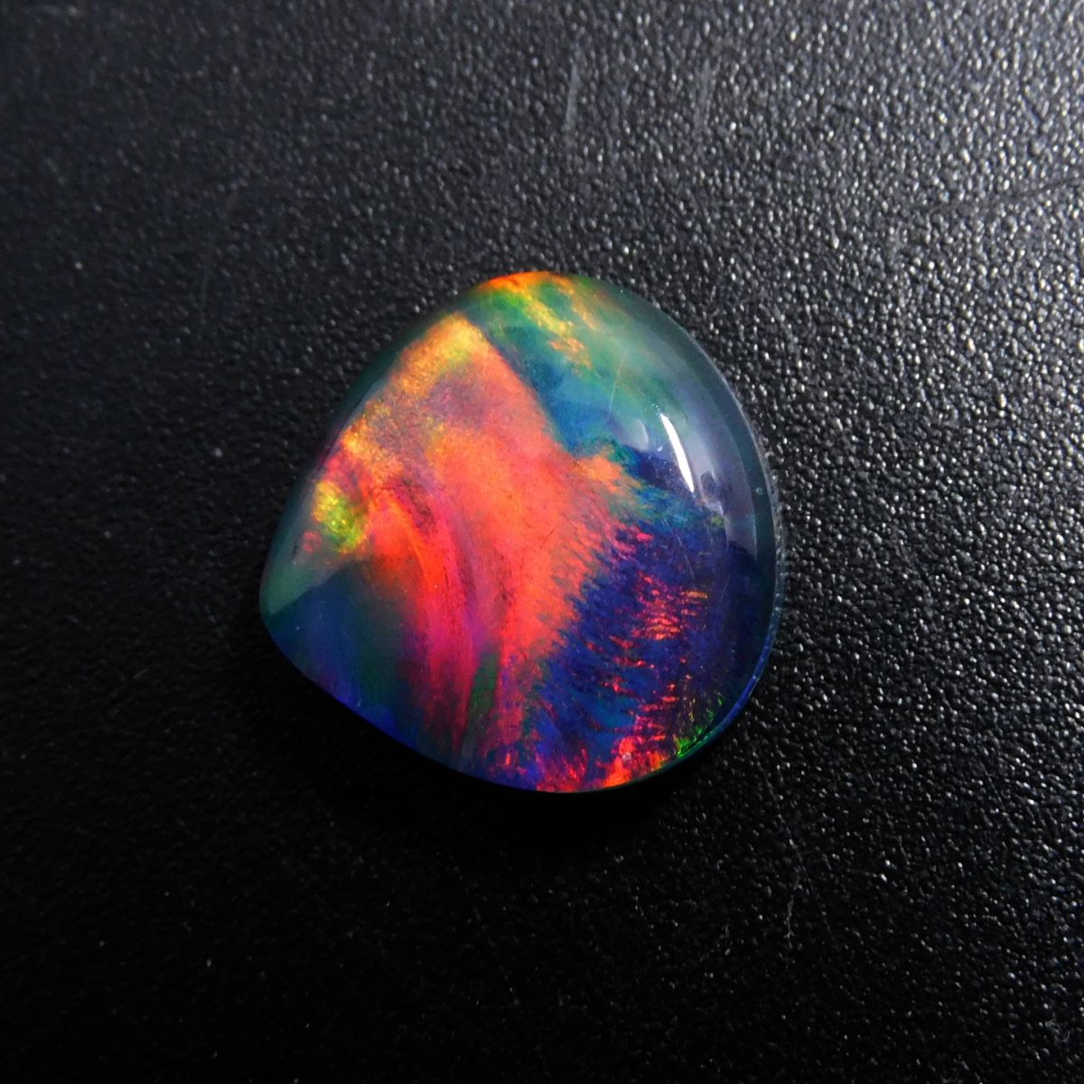 Pear Cut Natural Doublet Multi Color Opal 5.80 Ct Loose Gemstone CERTIFIED