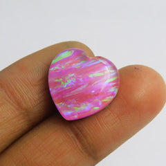 Natural Heart Shape Doublet Opal 9.65 Ct CERTIFIED Pendant Size Loose Gemstone